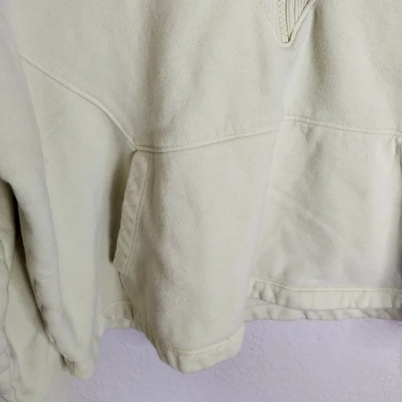 outdoor voices pick up crop quarter zip yellow sweatshirt Sz Xl - Picture 3 of 8